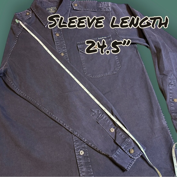 🎉HP🎉EUC Lucky Brand Denim-Like Vintage Button Down in Faded Black. Size Small - Picture 9 of 14